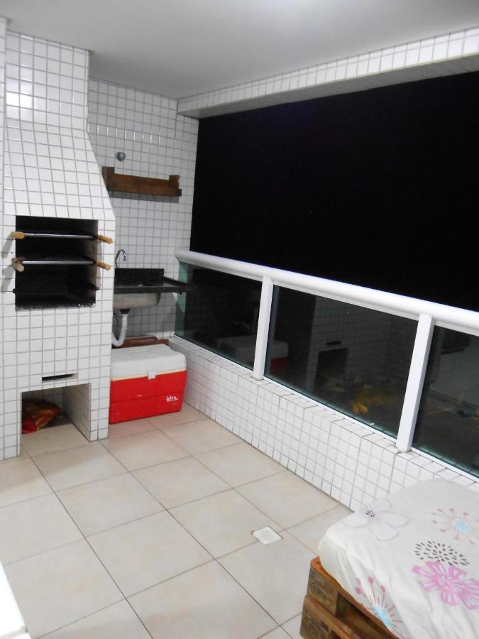 Apto Varanda Gourmet Frente Ao Mar Praia Grande (Santos) Zewnętrze zdjęcie