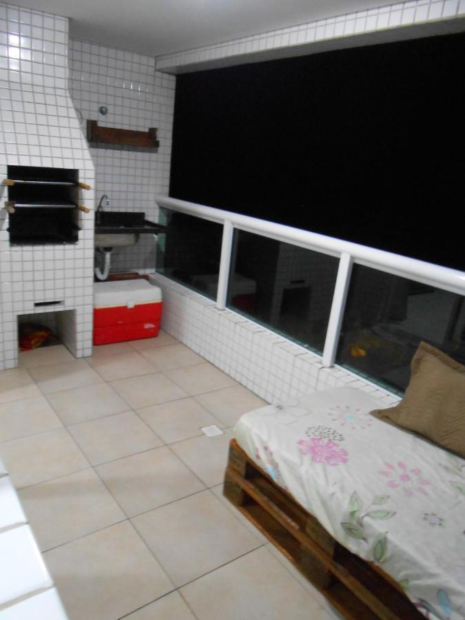 Apto Varanda Gourmet Frente Ao Mar Praia Grande (Santos) Zewnętrze zdjęcie