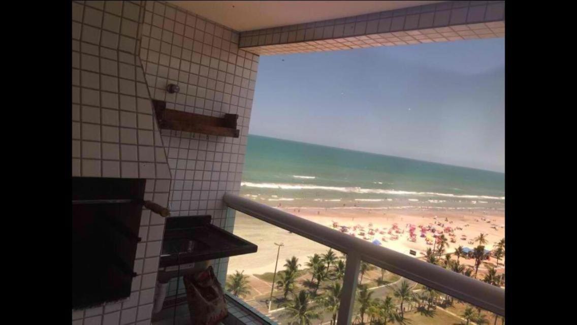 Apto Varanda Gourmet Frente Ao Mar Praia Grande (Santos) Zewnętrze zdjęcie